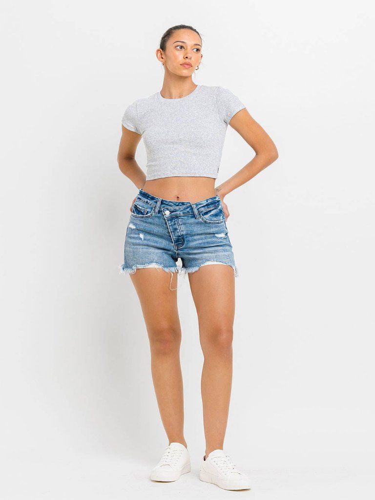 LOVERVET HIGH RISE W LOW FRONT RISE SHORTS LV1085